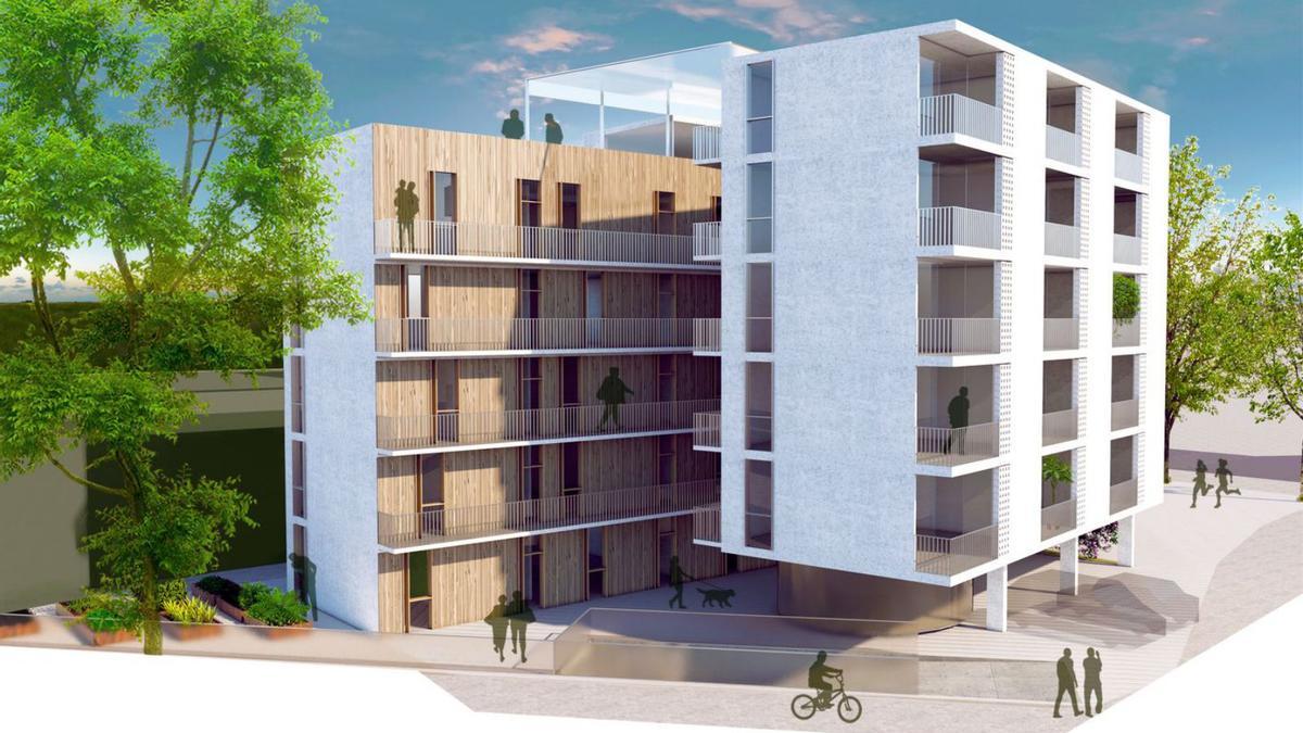 L’avantprojecte de l’edifici cooperatiu que es vol construir a l’avinguda Catalunya de Palamós. | SOSTRE CÍVIC