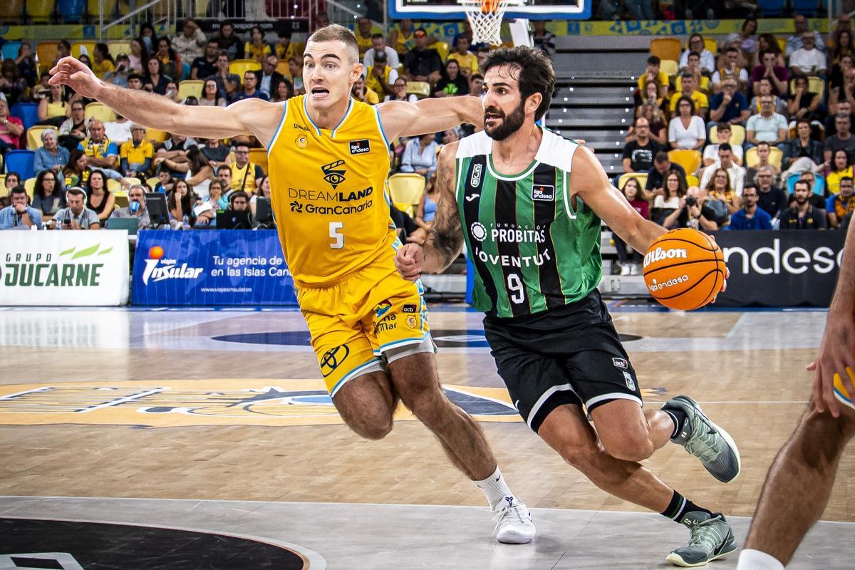Ricky Rubio llevó con acierto la manija del Joventut para imponerse ante el DreamLand Gran Canaria