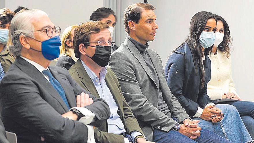 Rafael Nadal asiste a la inauguración del Centro Fundación Rafa Nadal de Madrid.