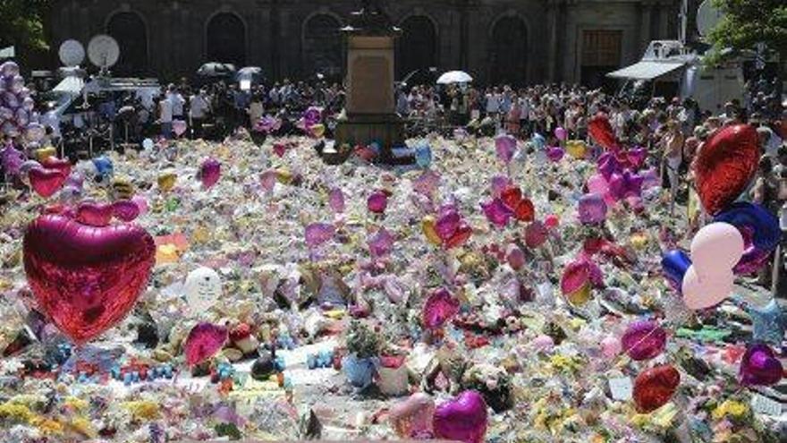 La plaça de Santa Anna a Manchester, lloc d&#039;homenatge a les víctimes