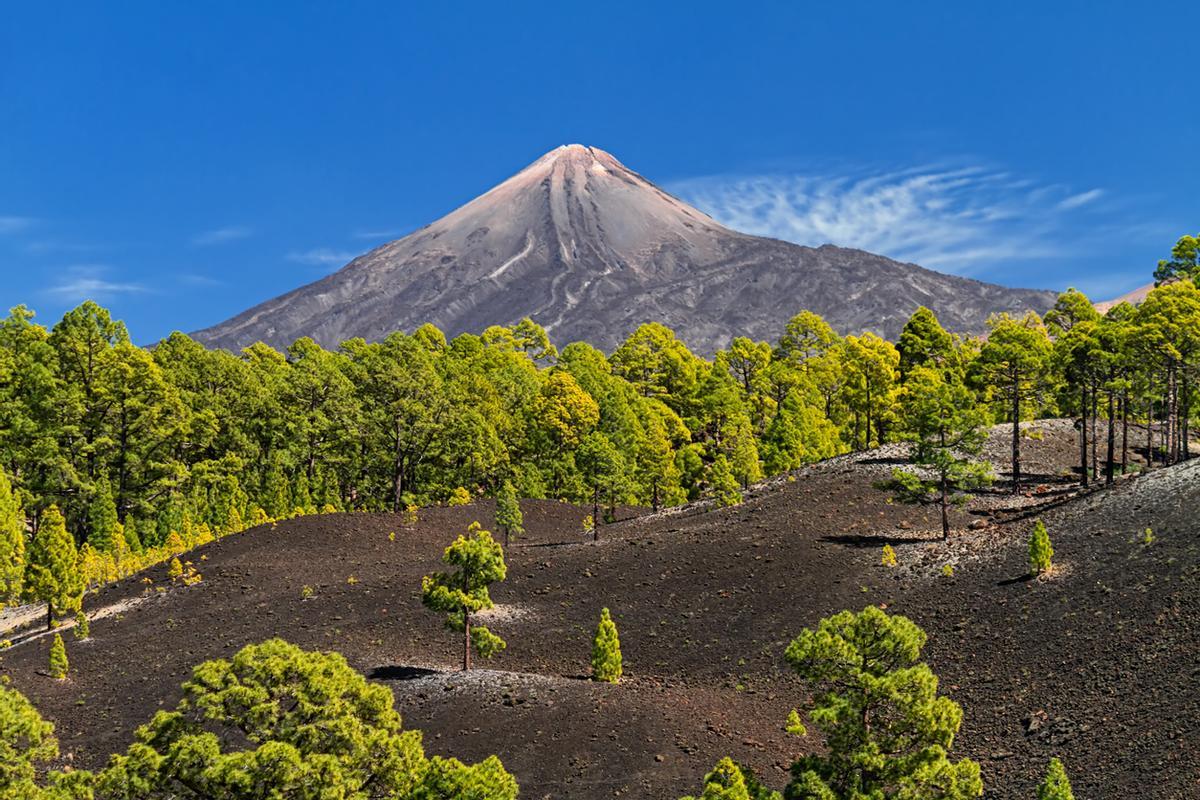 Cráter del Teide en el Parque Nacional del Teide, Tenerife, Islas Canarias, España