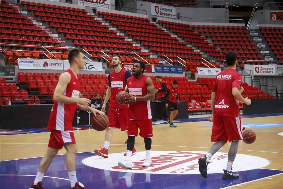 Entrenamiento del Tecnyconta Zaragoza