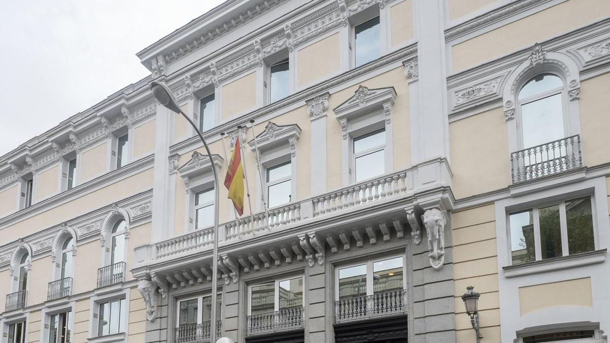 Archivo - Fachada del Consejo General del Poder Judicial (CGPJ), a 10 de octubre de 2022, en Madrid (España). El presidente del Consejo General del Poder Judicial (CGPJ) y del Tribunal Supremo (TS), Carlos Lesmes, ha convocado a la Sala de Gobierno del Tr