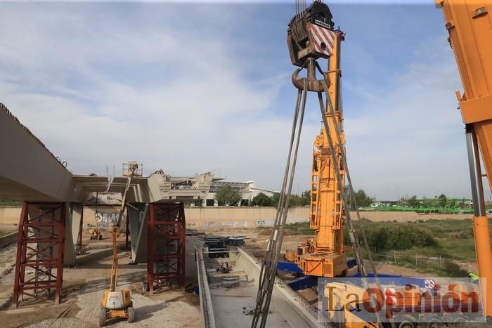 El nuevo puente en Lorca, a punto de terminar