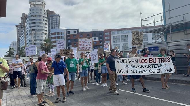 Manifestación en Guanarteme contra la gentrificación y la especulación inmobiliaria