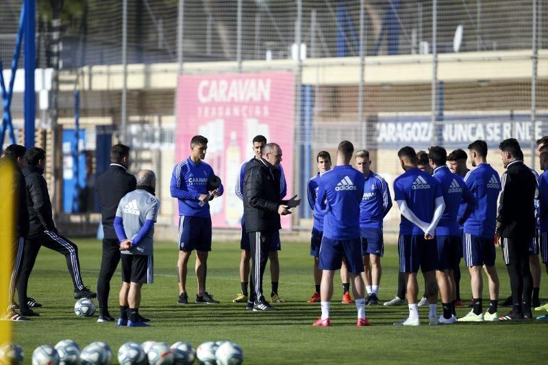 Entrenamiento del Real Zaragoza el 30 de enero