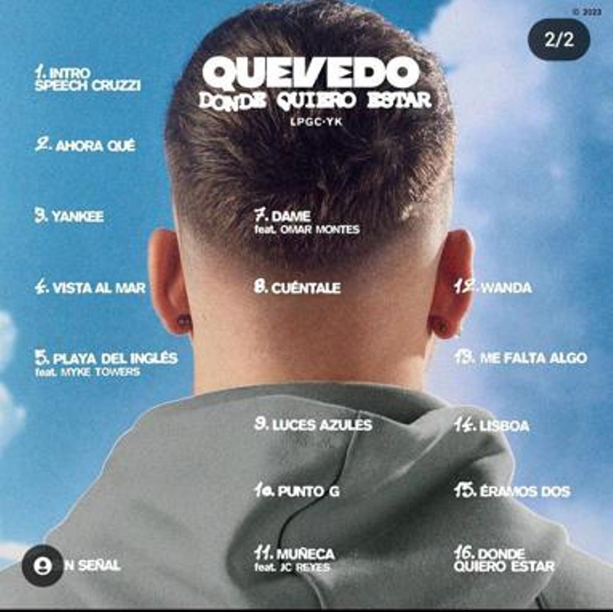 Quevedo presume de Gran Canaria en su disco