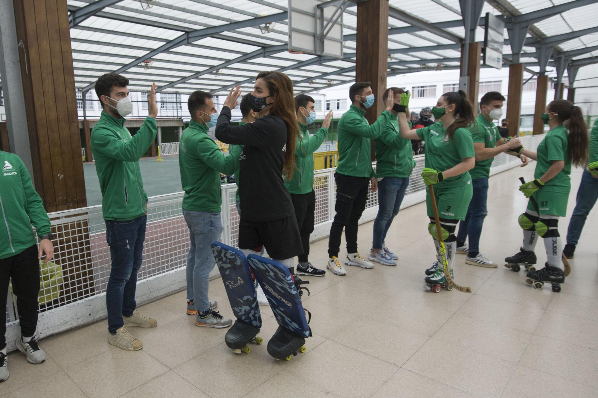 Un pasillo de campeones para las campeonas del Liceo