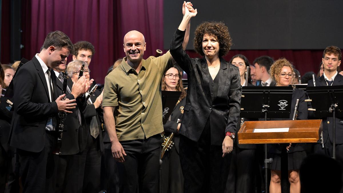 Eduardo Betes y Beatriz Fernández Aucejo, durante el estreno de la obra.