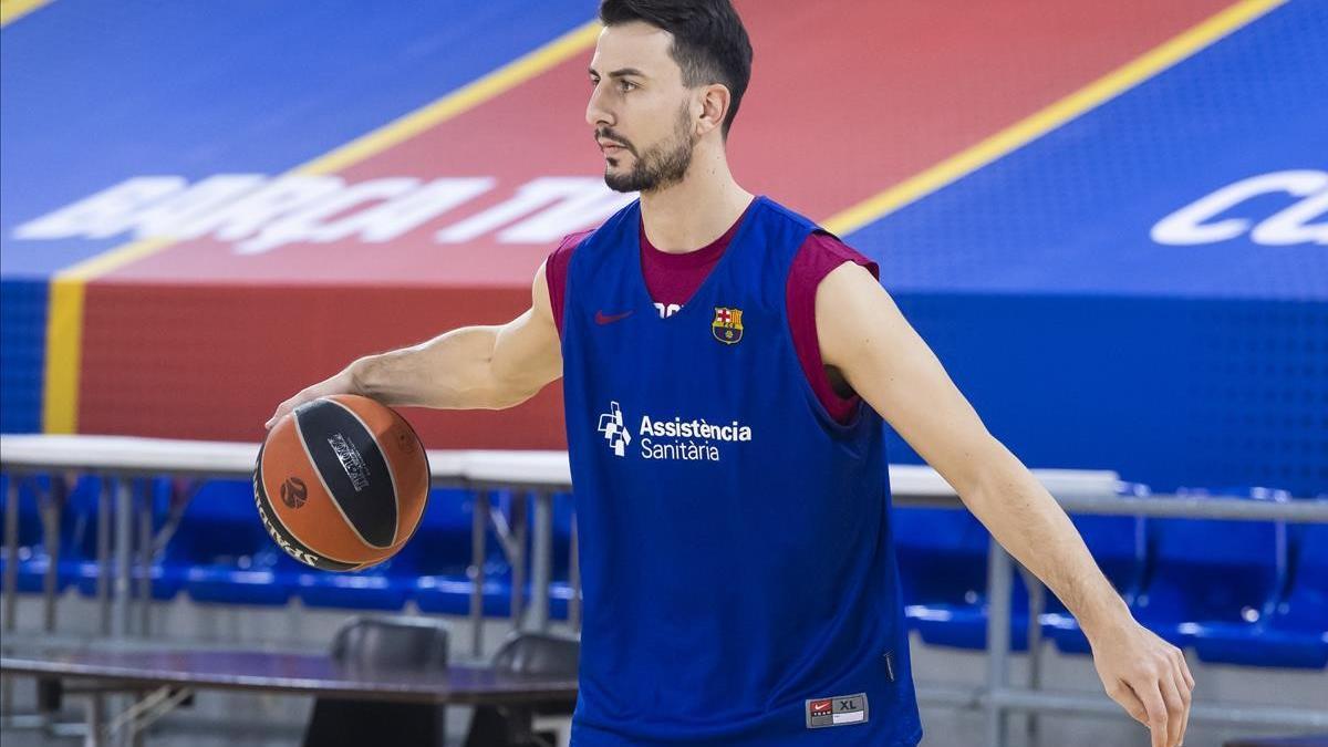 twitter fc barcelona basket 06 01 2021 Entrenamiento Leo Westermann que ha firmado por el Barca