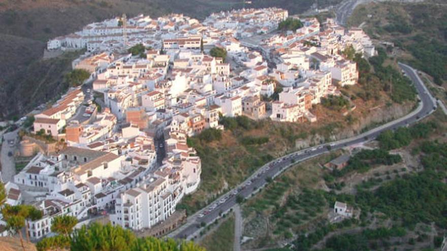 Vista de Frigiliana, en la comarca de la Axarquía.