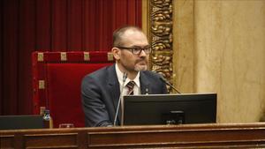 El vicepresident primer de la Mesa  Josep Costa  durant el ple del Parlament l 1 de juliol de 2020 (Horitzontal) Bernat Vilaro ACN