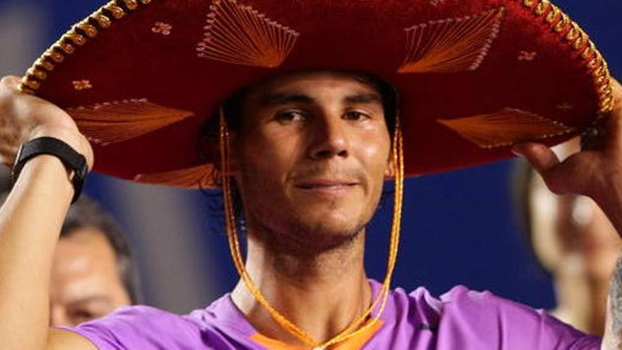 Rafael Nadal nach dem Finalsieg in Acapulco