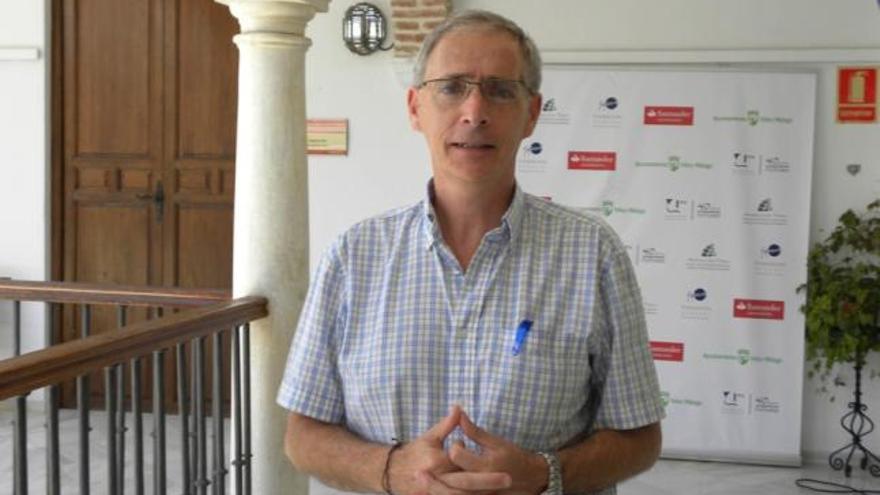 Eduardo Rodríguez, ayer, en el Palacio del Marqués de Beniel.