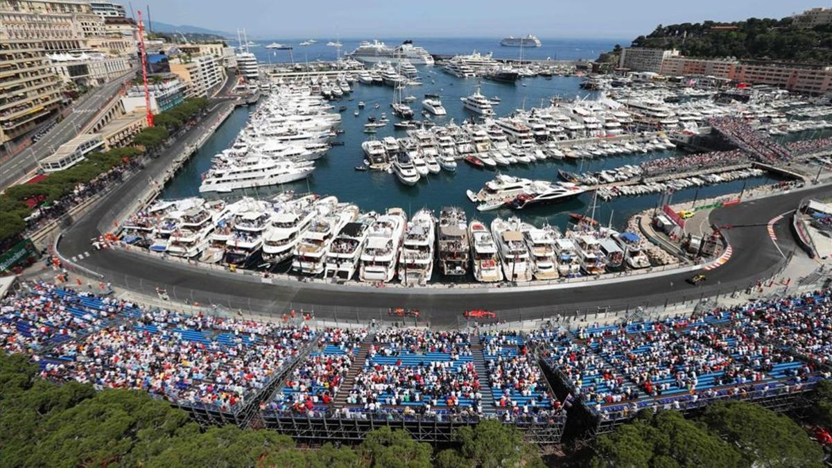 Vista aérea del circuito de Montecarlo