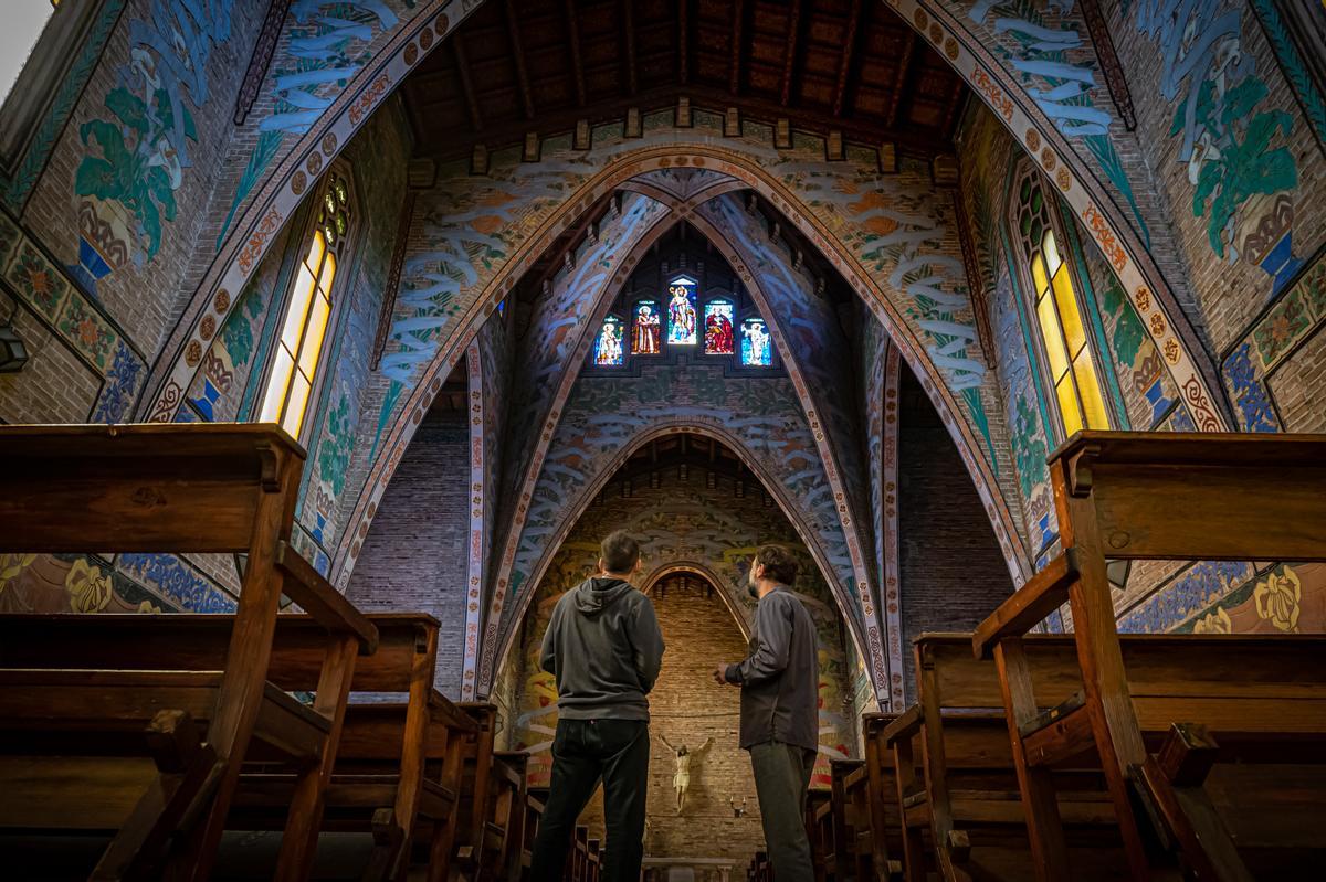 Capilla oculta de la residencia Ramon Llull, dentro la Escola Industrial de la UPC