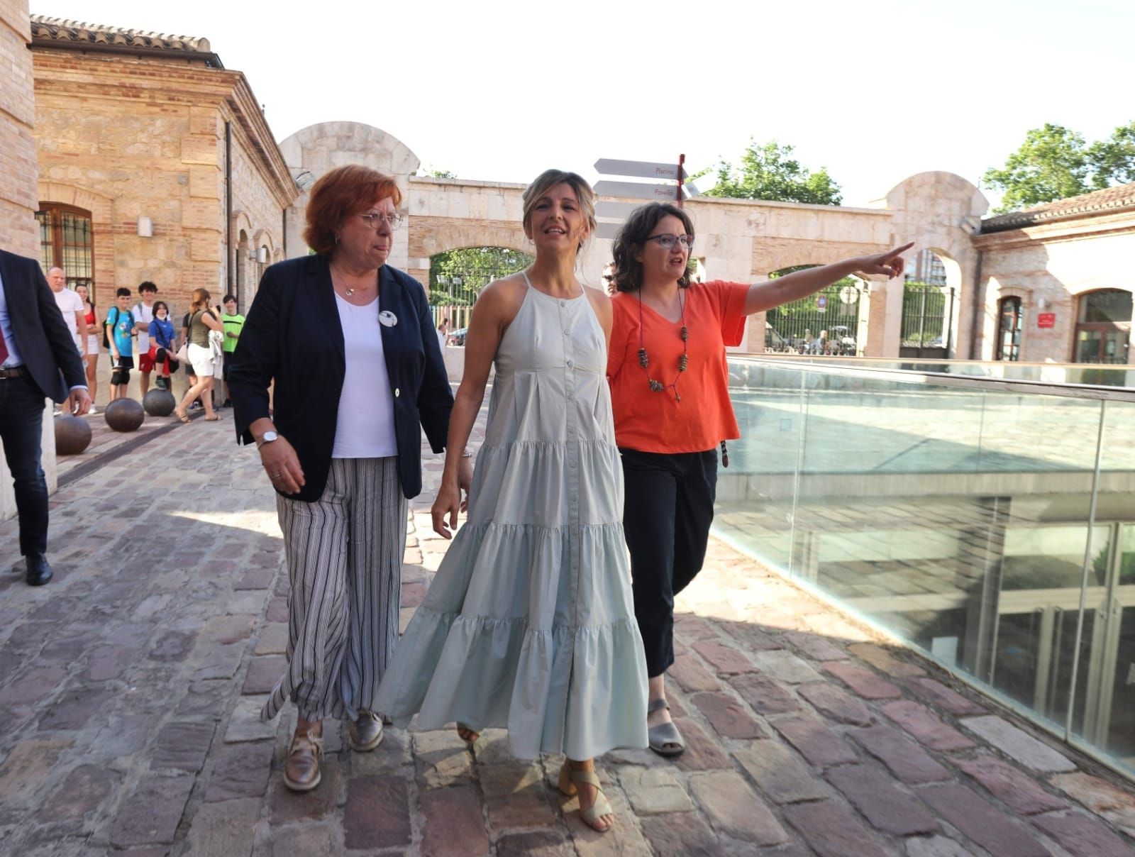 Díaz y Oltra en el congreso internacional sobre la semana de cuatro días que se celebra en València.