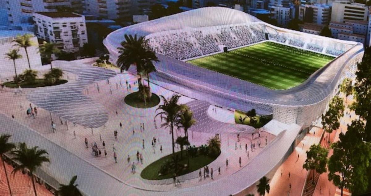 Recreación del futuroEstadio Antonio LorenzoCuevas.