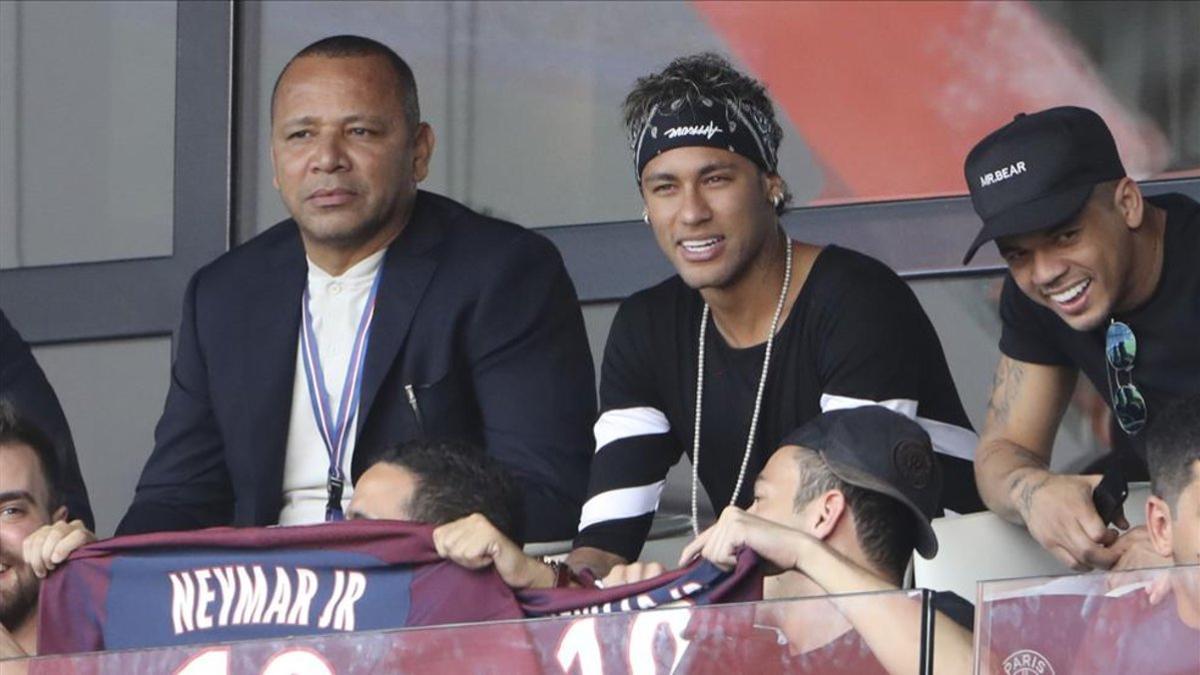 Neymar y su padre