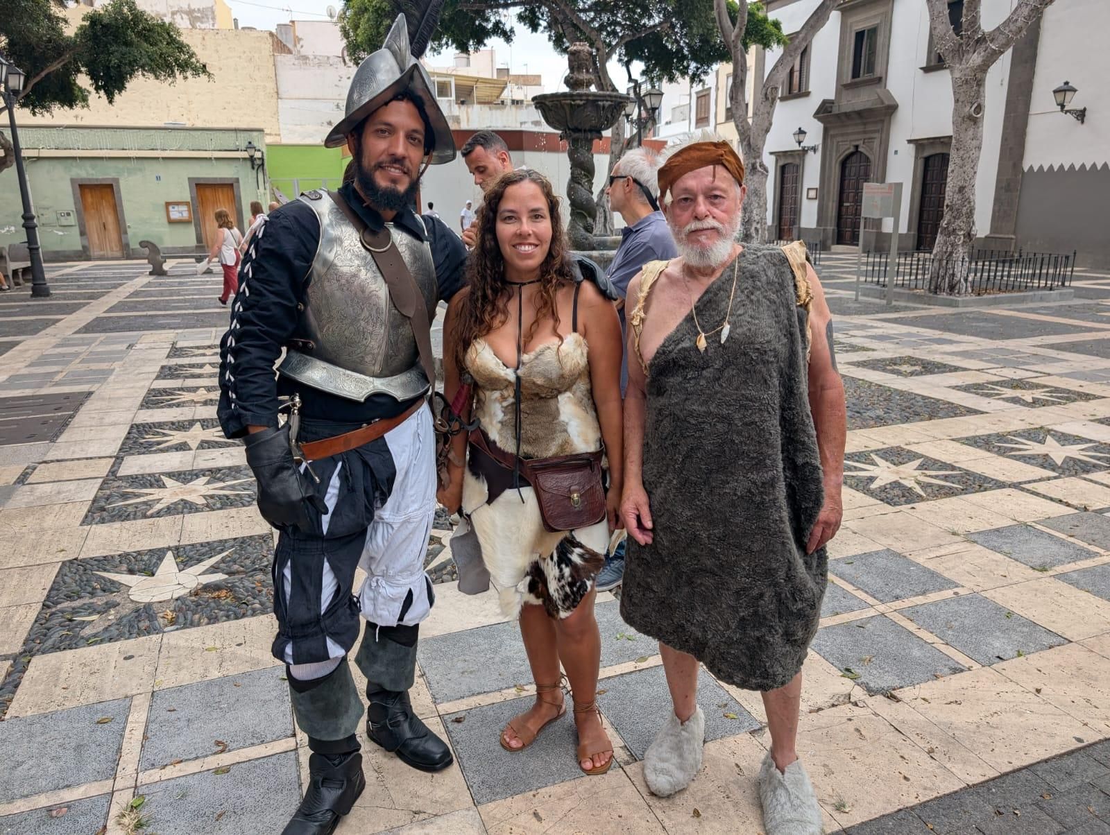 Viaje en el tiempo escenificado a la cuna de las 3 Palmas en Vegueta