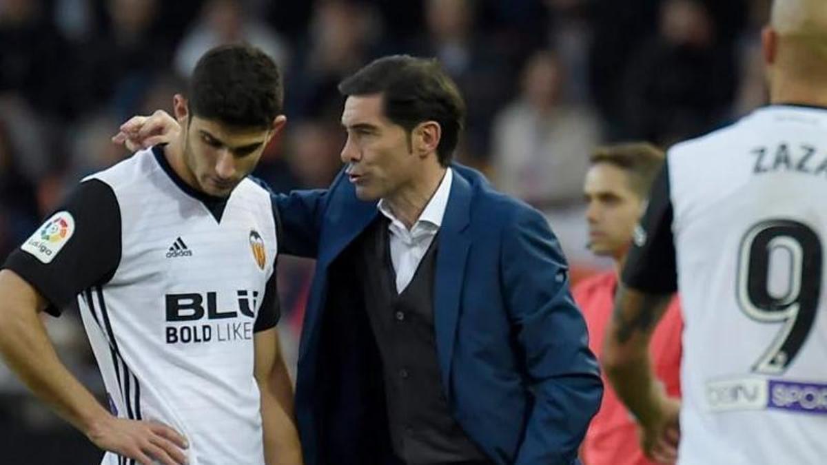 Marcelino y Guedes, en la etapa de ambos en el Valencia CF