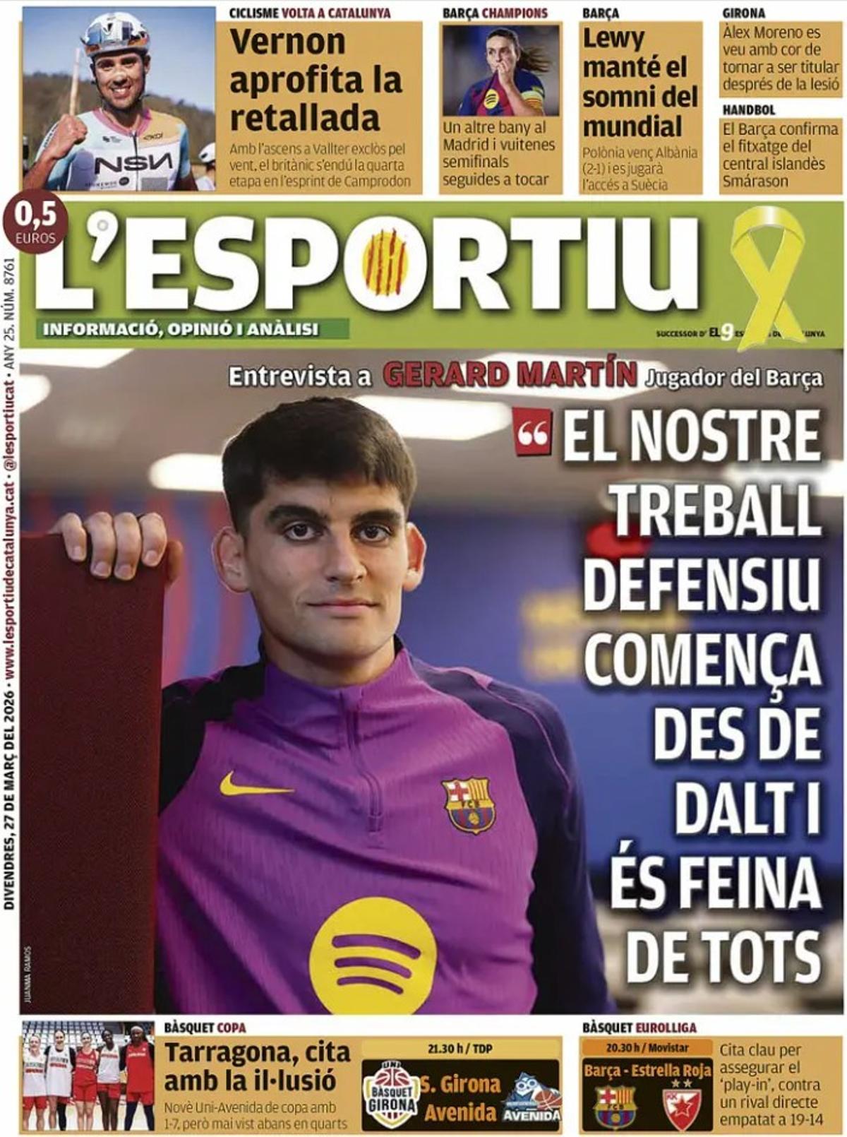 Carolina Marín, protagonista en las portadas de hoy