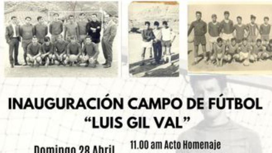 El campo de fútbol de Ricla pasa a llamarse Luis Gil Val