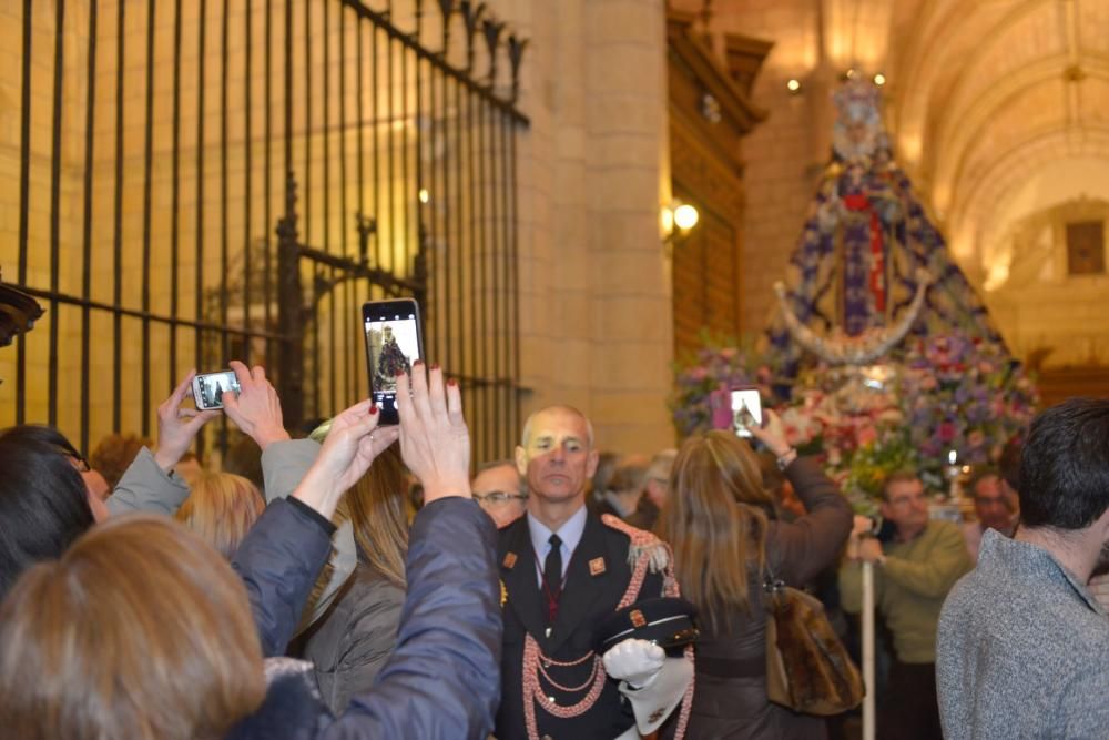 La Fuensanta llega a la Catedral