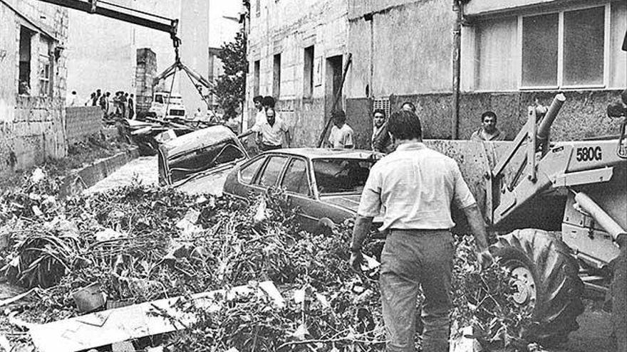 Portocolom sufrió graves inundaciones en 1989