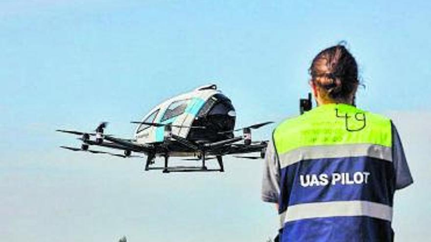 Prueba de vuelo de un aerotaxi en Lugo.   | // ITC