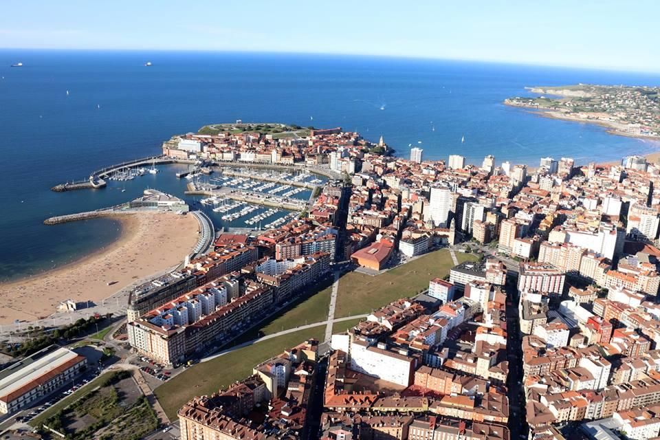 Gijon desde el aire