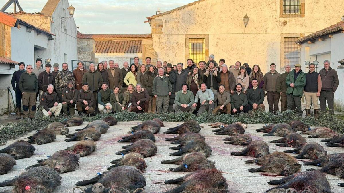 Resultado de la montería del 10 de enero en la Dehesa de Soguino, en Zamora.