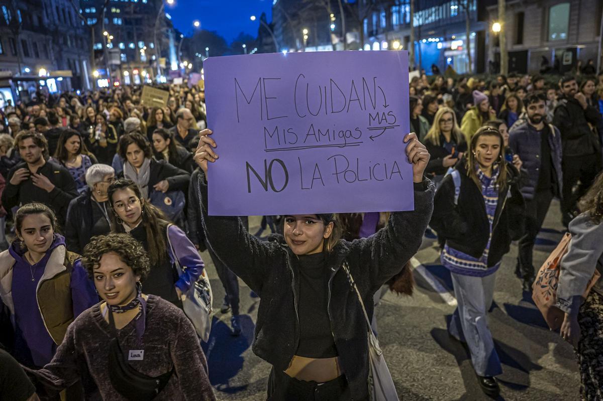 Manifestación del 8M en Barcelona