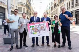 La calle Larios, "el corazón de Málaga", en el cupón de la ONCE del 9 de julio
