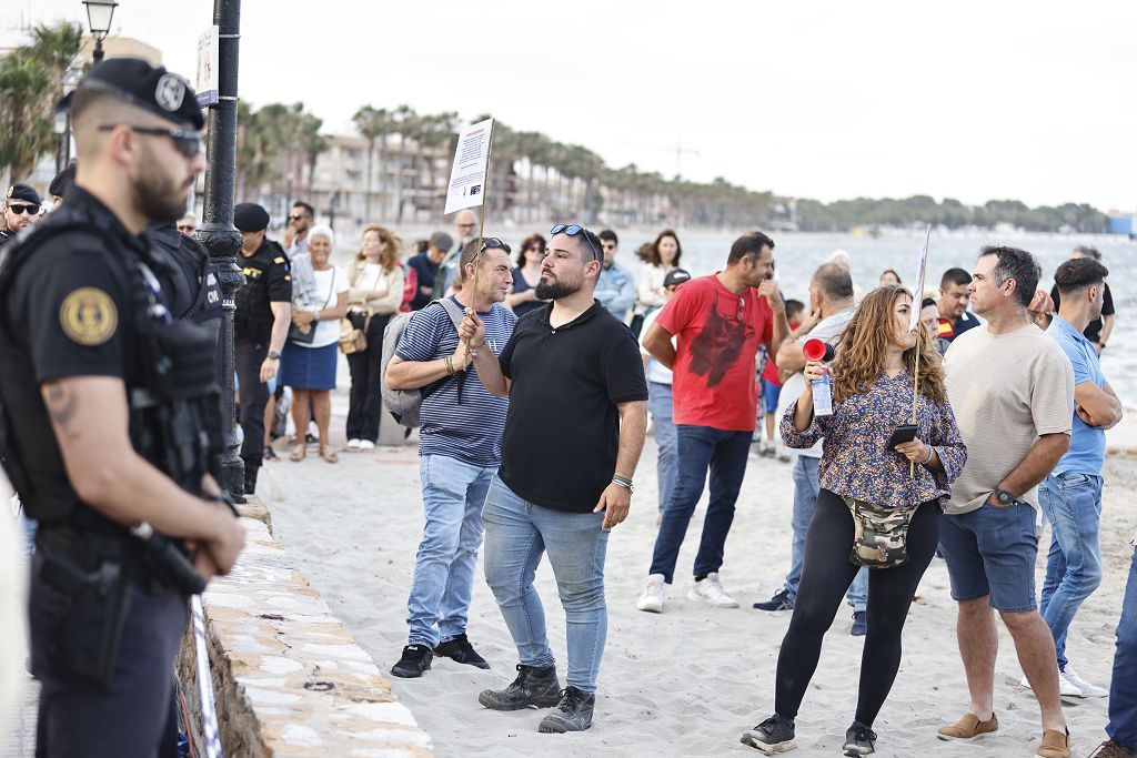 Visita de Pedro Sánchez en Los Alcázares