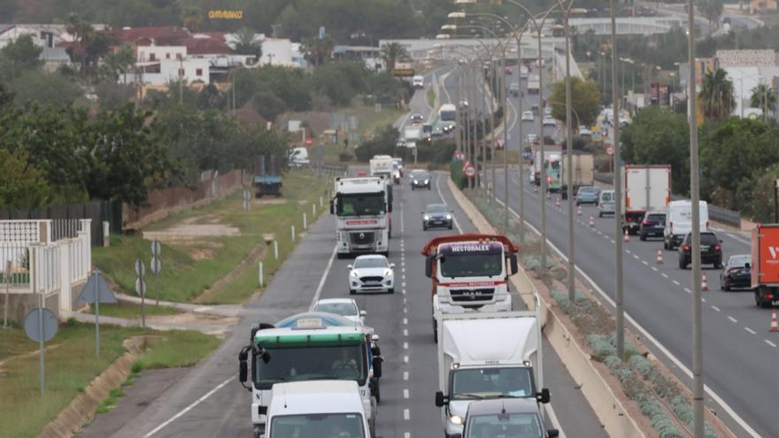 Tres coches chocan en la autovía Ibiza-Sant Antoni