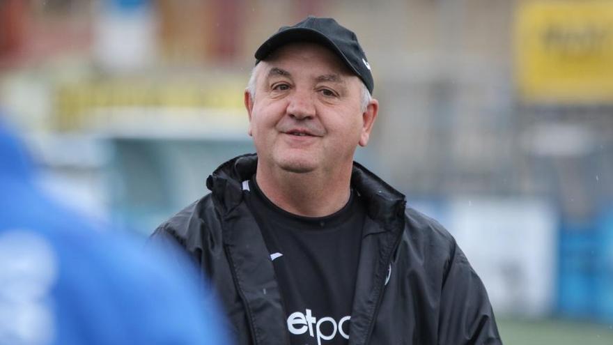 Manix Mandiola, en el entrenamiento del Atlético Baleares en Son Malferit.