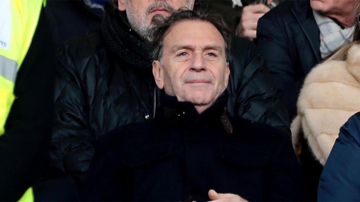 El presidente del Brescia, Massimo Cellino