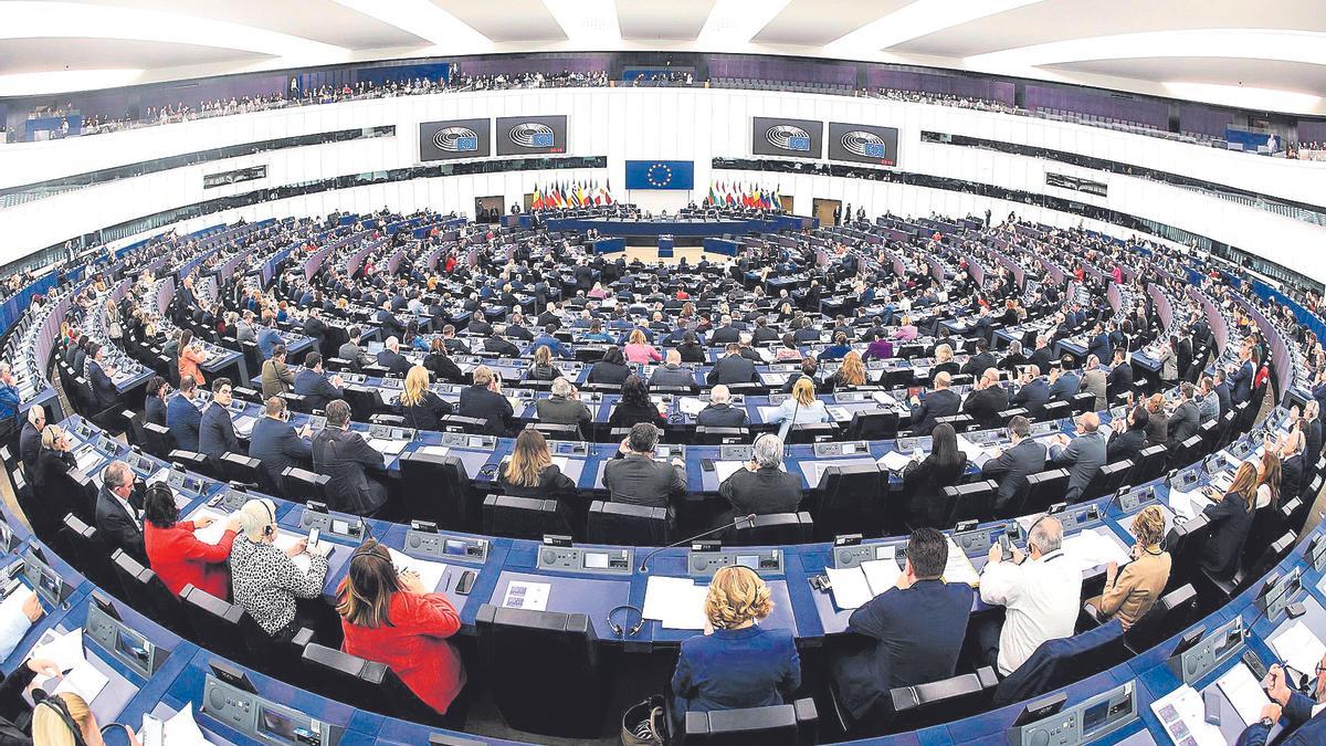 Sesión plenaria del Parlamento Europeo, reunido en Estrasburgo, en una imagen de archivo.