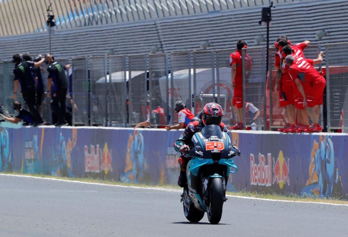 Quartararo se impone en el GP de España. Quartararo se impone en el GP de España.