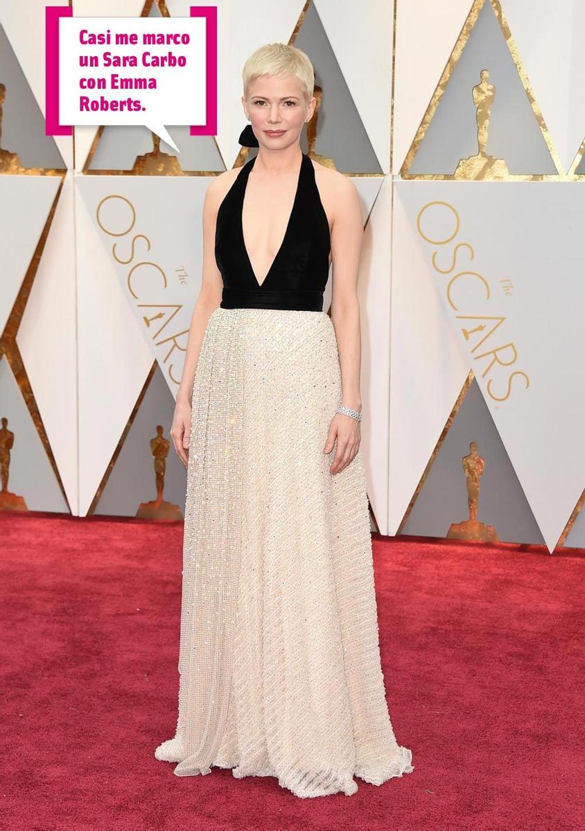 Oscar 2017: Michelle Williams con vestido de Louis Vuitton