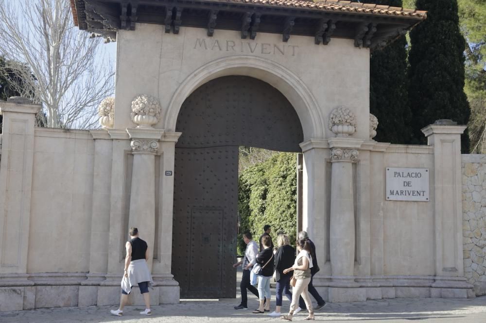 Primer día de apertura de los jardines de Marivent