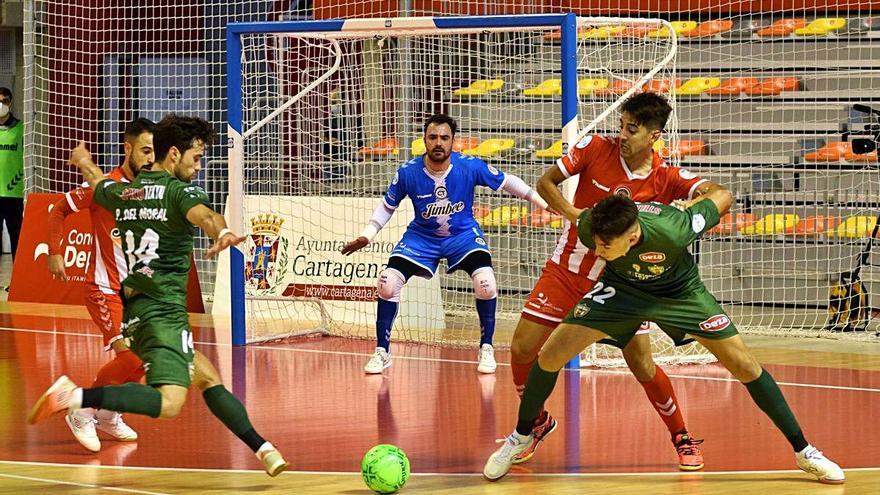 Jesús celebra su gol.