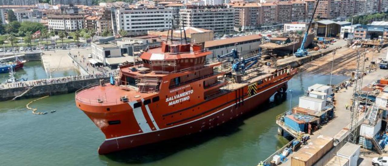 El remolcador de gran altura “Heroínas de Sálvora”, que fabrica Zamakona. |   // @SEAPLACE_ES
