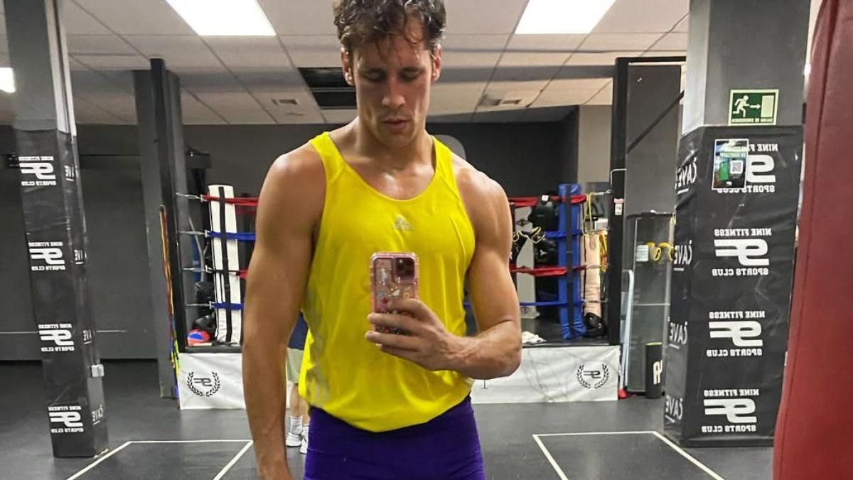Martiño Rivas en el gimnasio