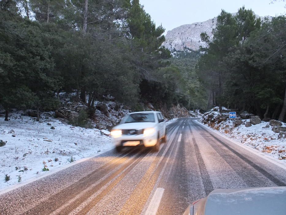 La nieve llega a Mallorca