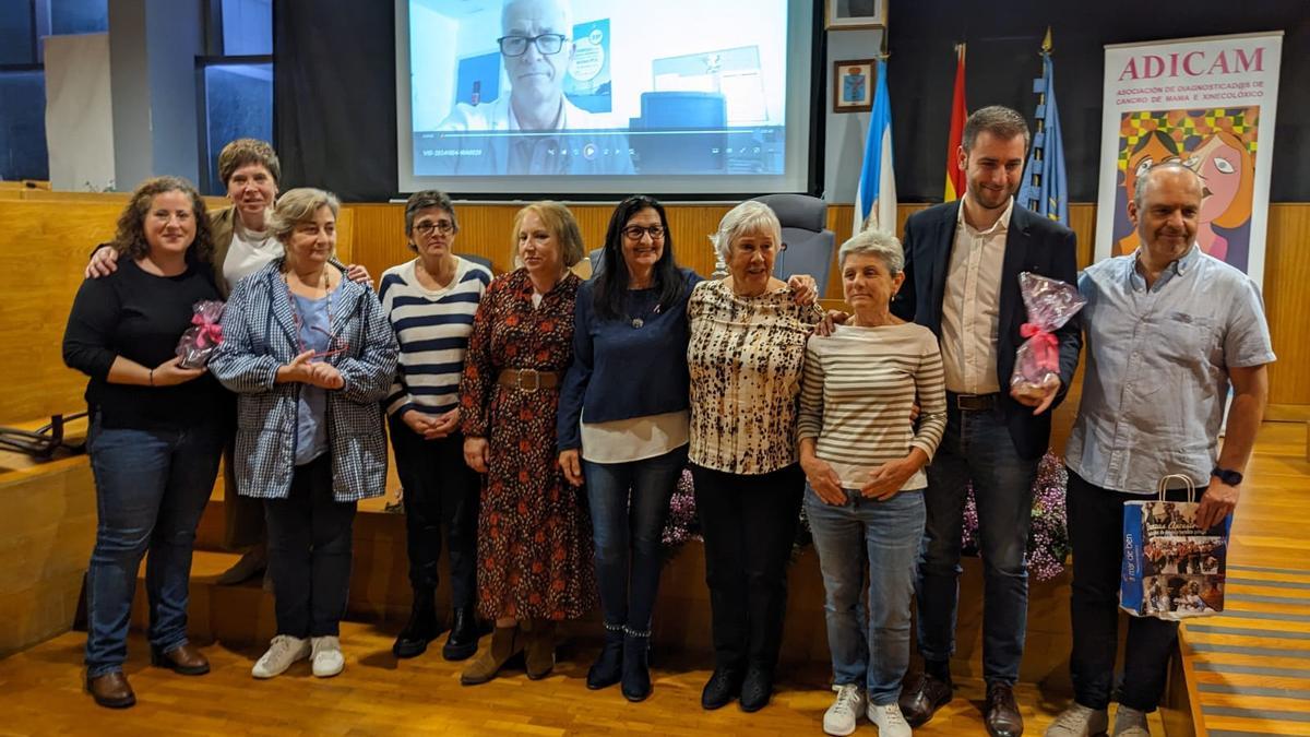 Un momento de las Xornadas del año pasado con la entrega del premio al doctor Fernández Puga
