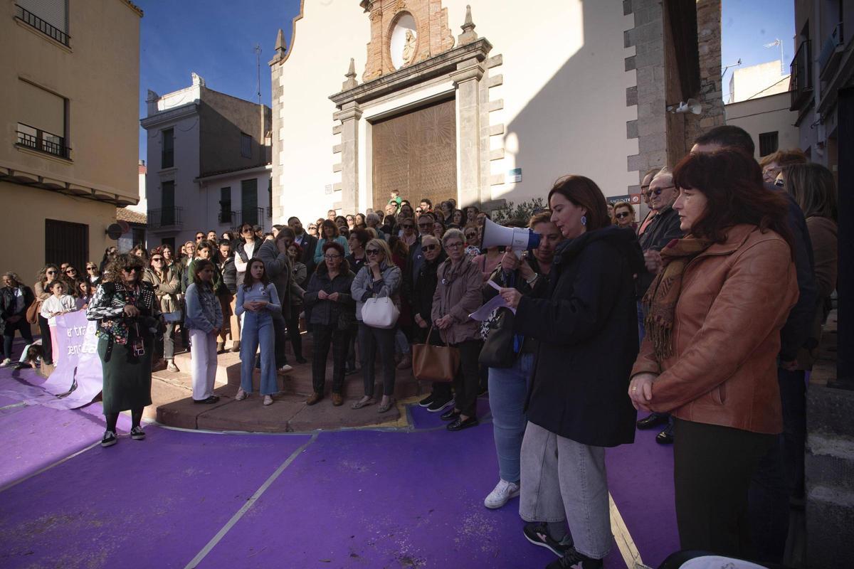 Protesta para pedir la entrada de las mujeres en la cofradía, el año pasado.