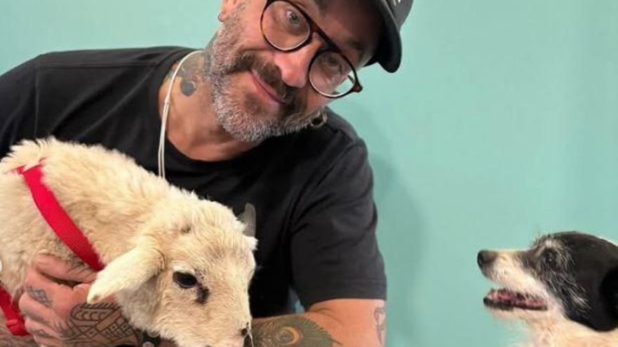 El cordero Pepito ya tiene una familia en Ibiza