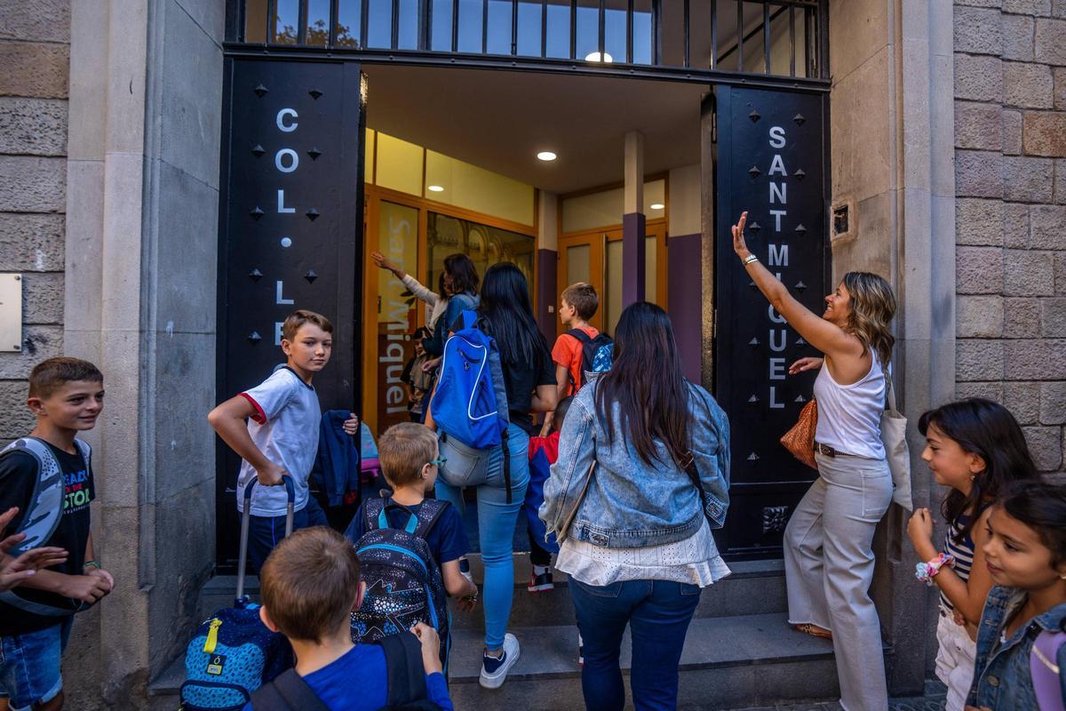 Vuelta al cole en la Escola Pia Sant Miquel de Barcelona